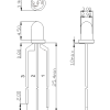 3mm THT Round Bi-Color LED Lamp with 3 Lead Frame | White Diffused | Viewing Angle 60°