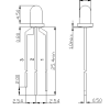 3mm THT Round Bi-Color LED Lamp with 3 Lead Frame | White Diffused | Viewing Angle 60°